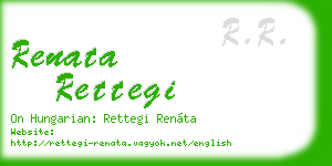 renata rettegi business card